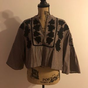 NWT - Free People Cropped Blouse